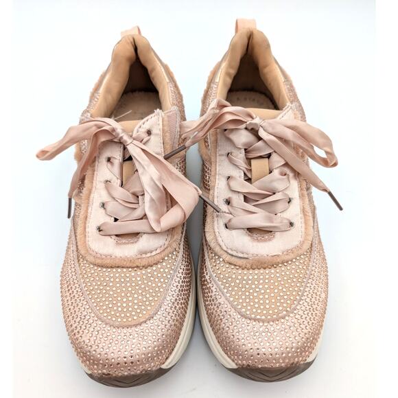 Reaction Kenneth Cole Claire Rhinestone Embellished Sneaker Size US5.5 EU35.5 - Picture 9 of 15